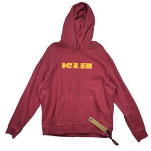 Ksubi Pixel Sign Biggie Hoodie Sundown Red Size M